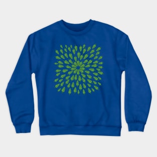 Hot Peppers Green Mandala Crewneck Sweatshirt